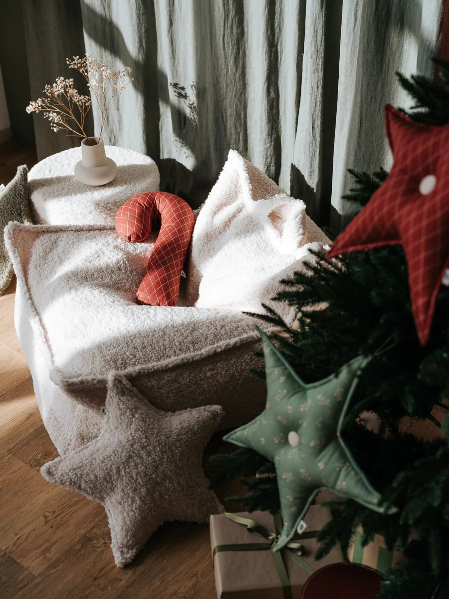 Wigiwama Beanbag, Teddy Cream White