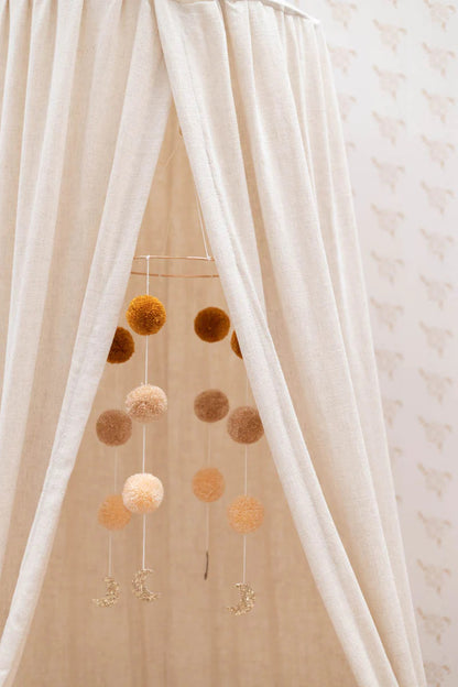 Matuu Vuodekatos, Natural Linen, Light Beige