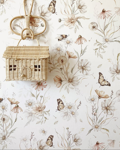 Matuu Gold Meadow White, Wallpaper Medium