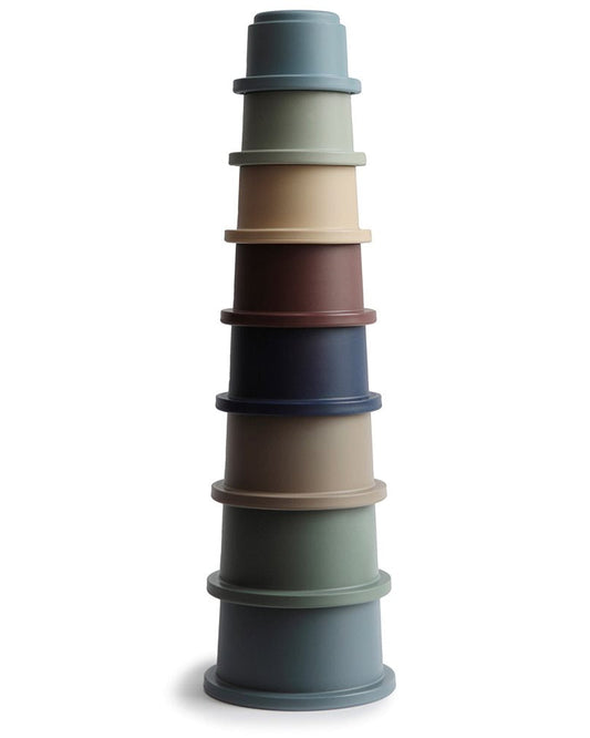 Mushie Stackable Cups, Forest