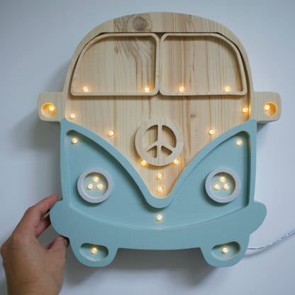 Little Lights Night light, Van Retroblue &amp; Wood