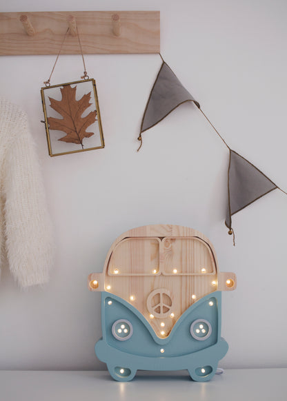 Little Lights Night light, Van Retroblue &amp; Wood