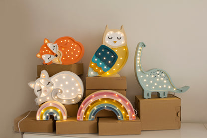 Little Lights Night Light, Fox Wild Orange
