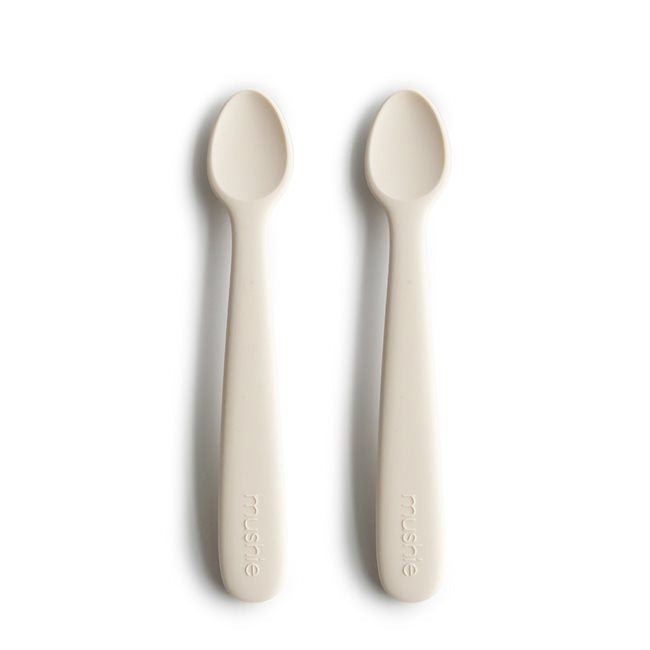 Mushie, Silikoni Lusikkasetti 2kpl, Ivory