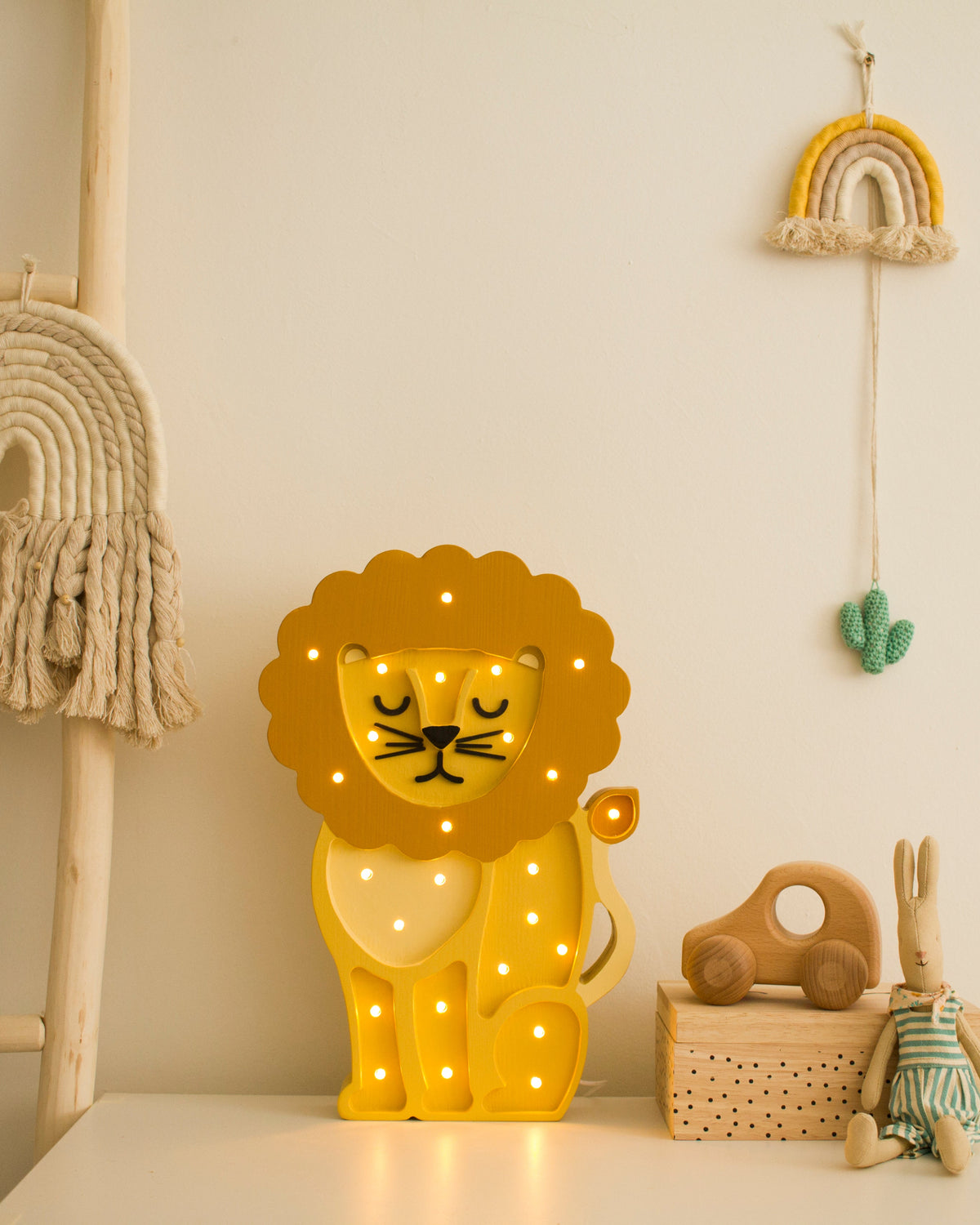 Little Lights Yövalo, Lion African Yellow