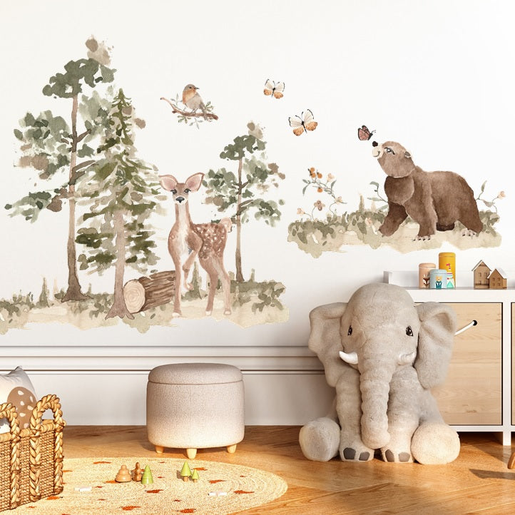 Wall sticker Set 140x200 cm, Forest Stories 2