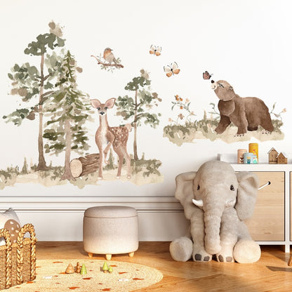 Wall sticker Set 140x200 cm, Forest Stories 2