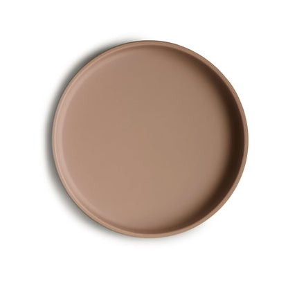 Mushie Silicone plate with suction cup, Classic Natural