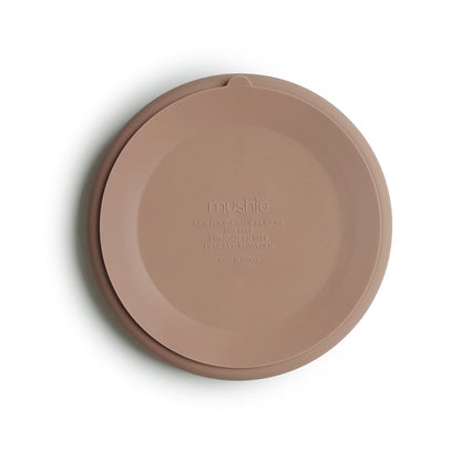 Mushie, Silicone plate with suction cup, Natural