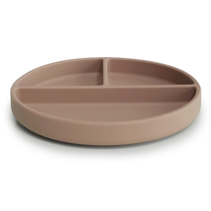 Mushie, Silicone plate with suction cup, Natural