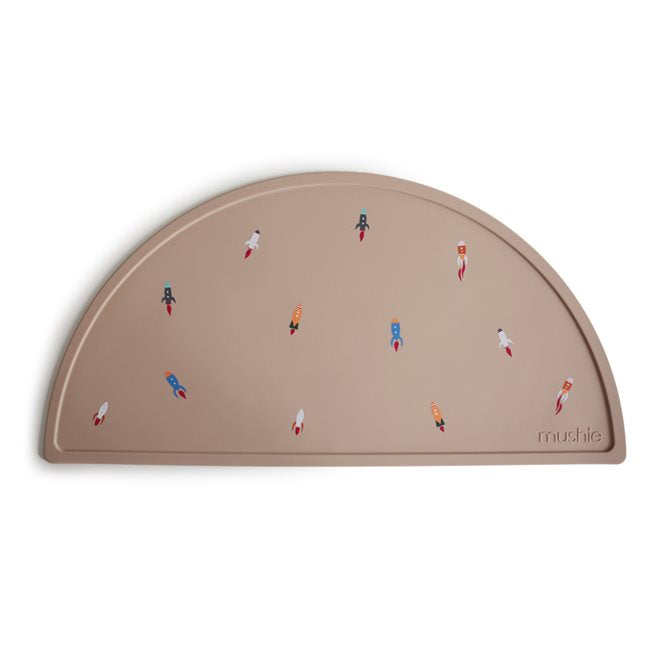Mushie Silicone Dining Tray, Rocket