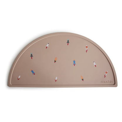 Mushie Silicone Dining Tray, Rocket