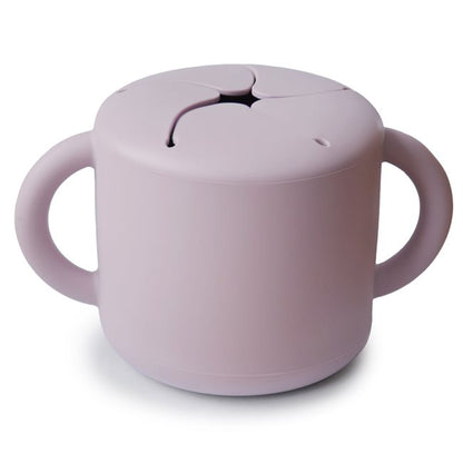 Mushie, Silicone Snack Cup, Soft Lilac