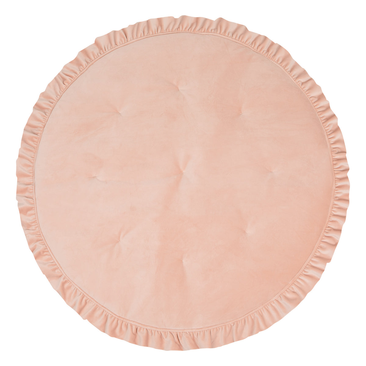 Moi Mili Playmat, Velvet With Frill "Apricot"