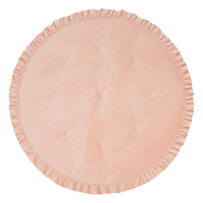 Moi Mili Playmat, Velvet With Frill "Apricot"