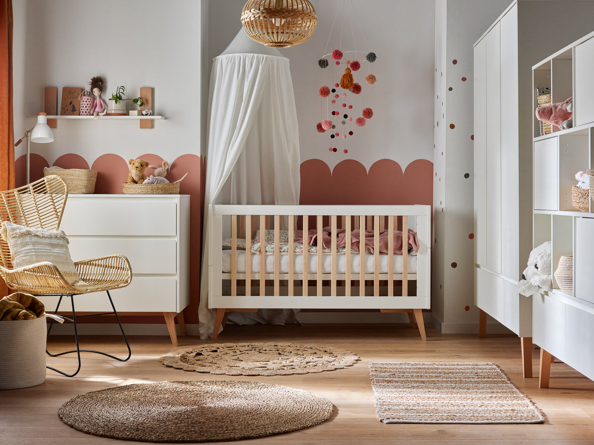 Pinio, Swing Cot 2 IN 1, 70x140, Vit