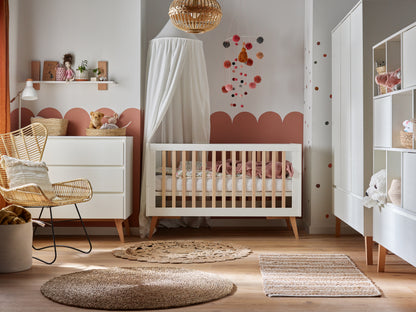 Pinio, Swing Cot 2 IN 1, 70x140, Vit