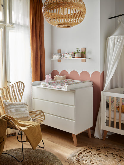 Pinio, Swing Chest of 3 drawers, White