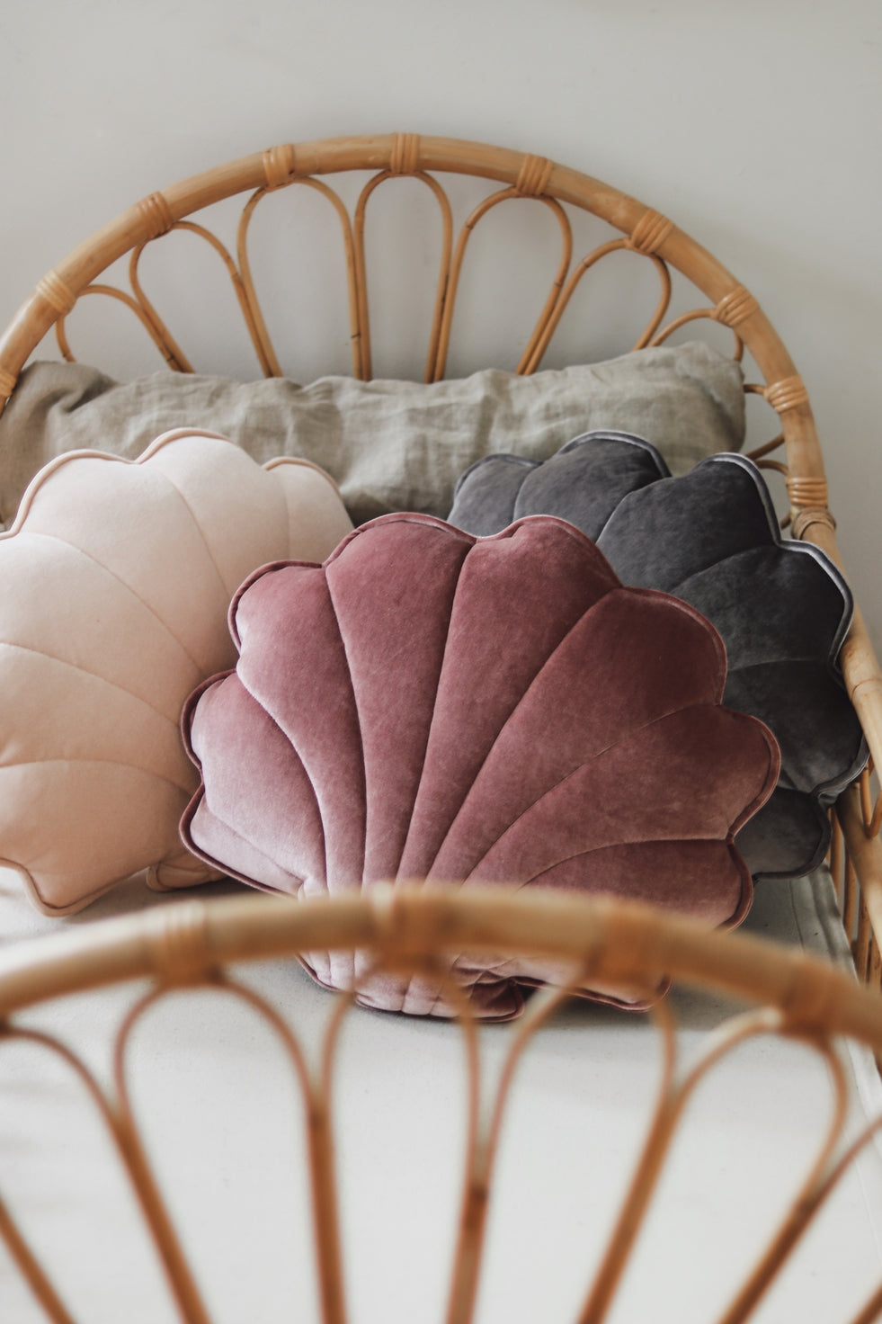 Moi Mili Decorative Pillow Small, Velvet Shell "Cosmic Pearl"
