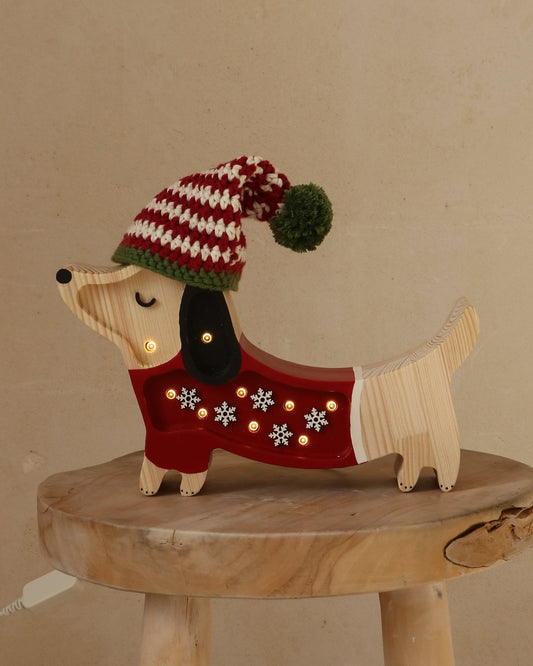 Little Lights, Night Light Puppy, MINI Santa Helper