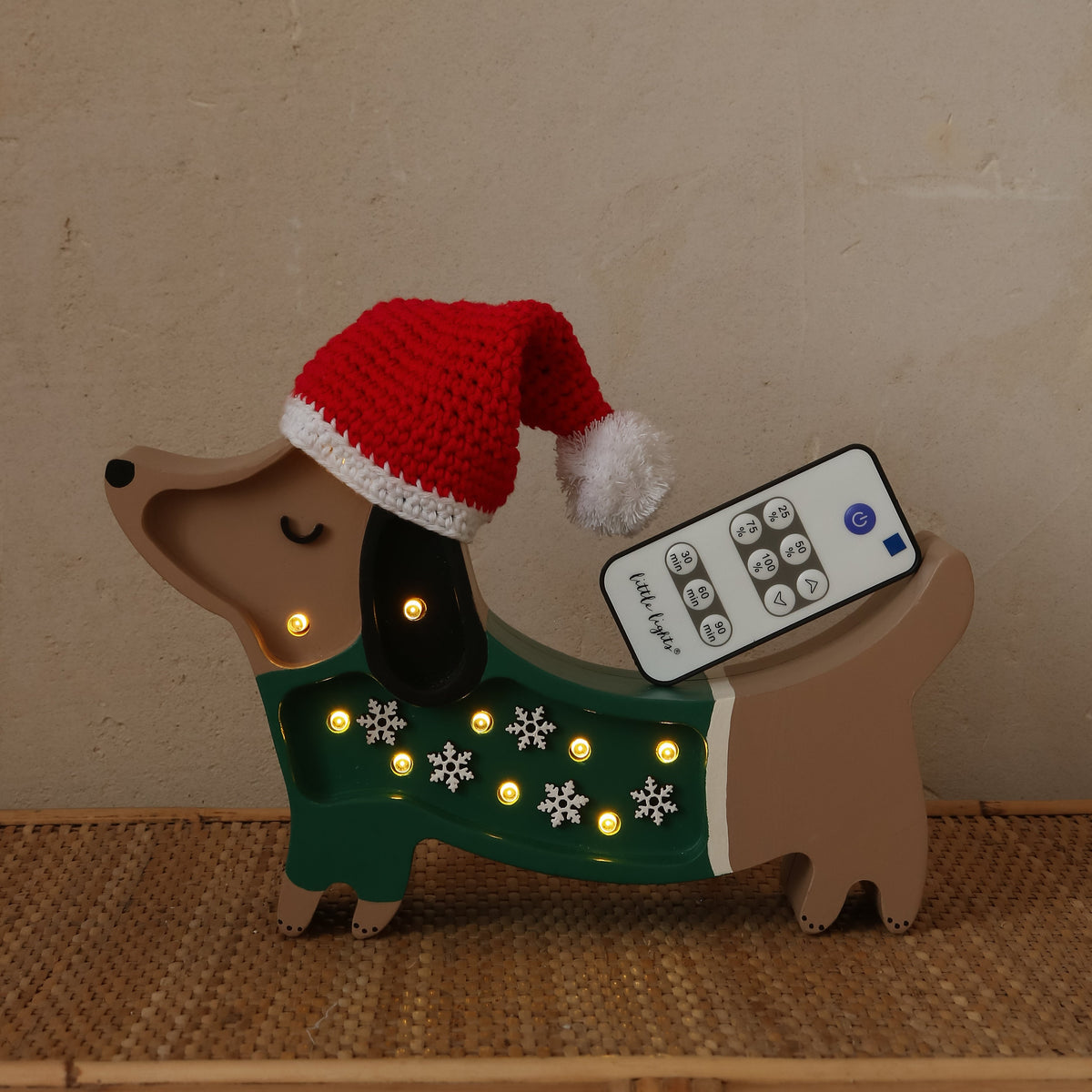 Little Lights, Night Light Puppy MINI, Christmas Snowflake