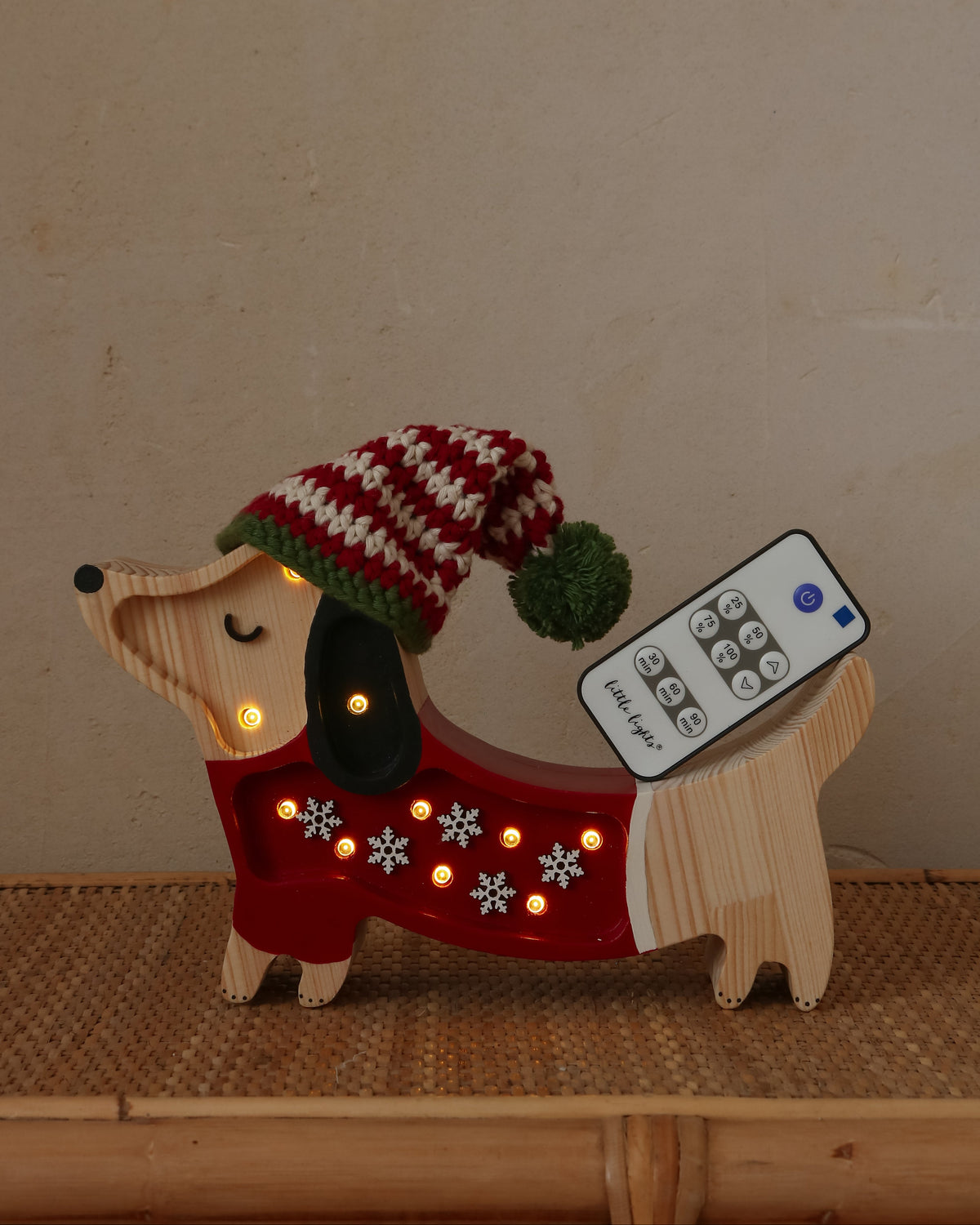 Little Lights, Night Light Puppy, MINI Santa Helper