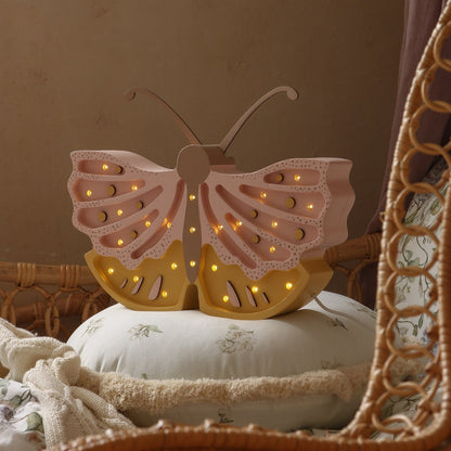 Little Lights Night Light, Butterfly Honey Rose