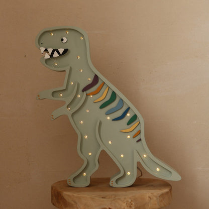 Little Lights Yövalo, Dino T. Rex Khaki Pastel