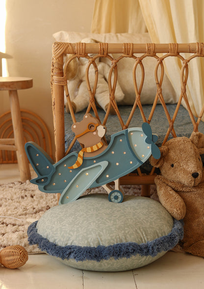 Little Lights Night Light, Vintage Plane, 4 olika färger