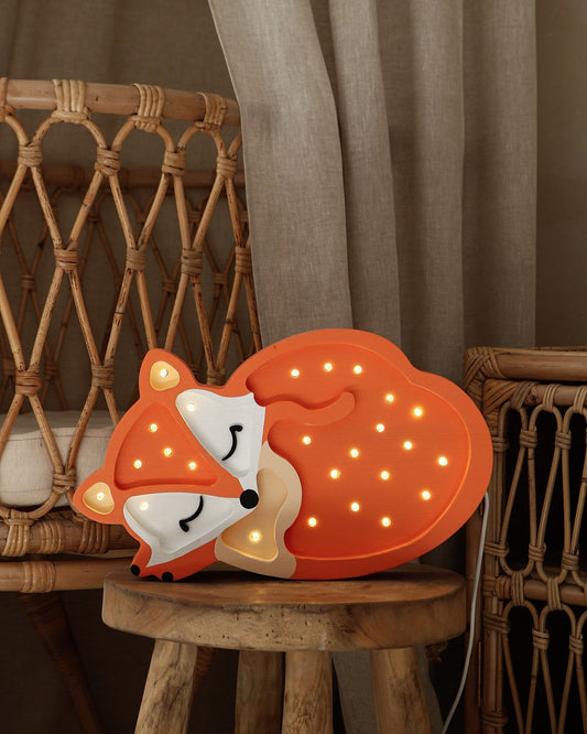 Little Lights Night Light, Fox Wild Orange