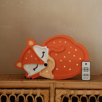 Little Lights Night Light, Fox Wild Orange
