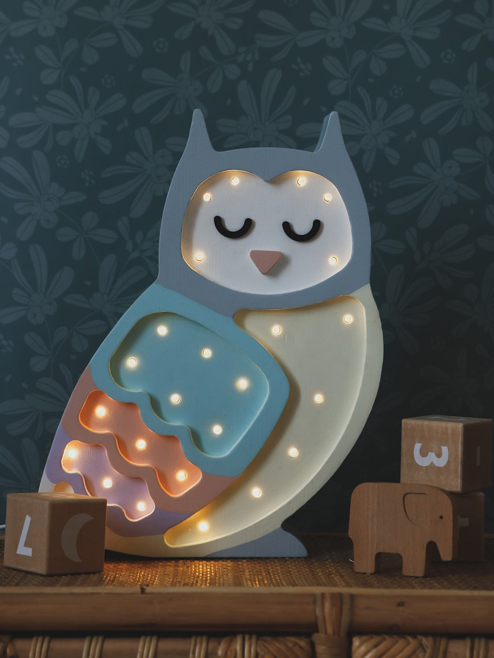 Little Lights Night Light, Owl Rainbow