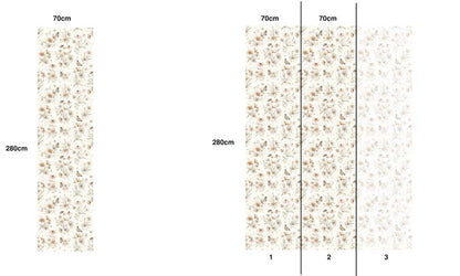 Matuu Gold Meadow White, Wallpaper Medium