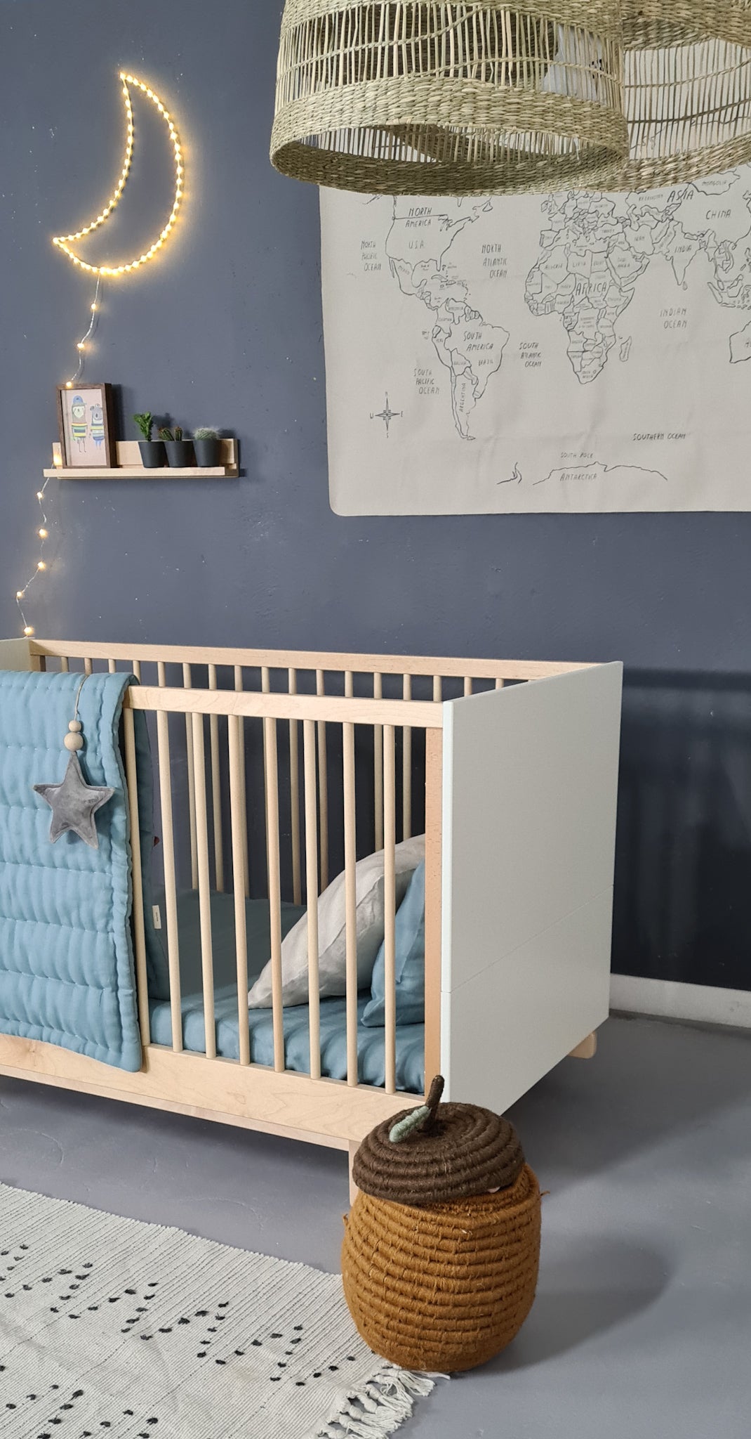Wood Luck Design, Cot &amp; Junior bed 2 IN 1, 70x140 cm, Basic White