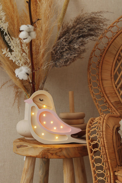 Little Lights, Yövalo MINI Bird, Strawberry Cream