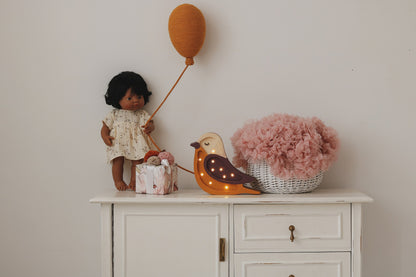 Little Lights, Night light MINI Bird Maroon