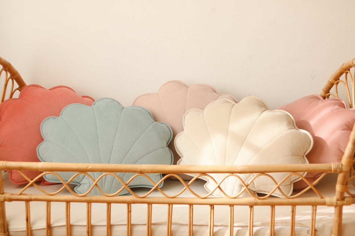 Moi Mili Decorative Pillow Large, Velvet Shell "Powder Mint"