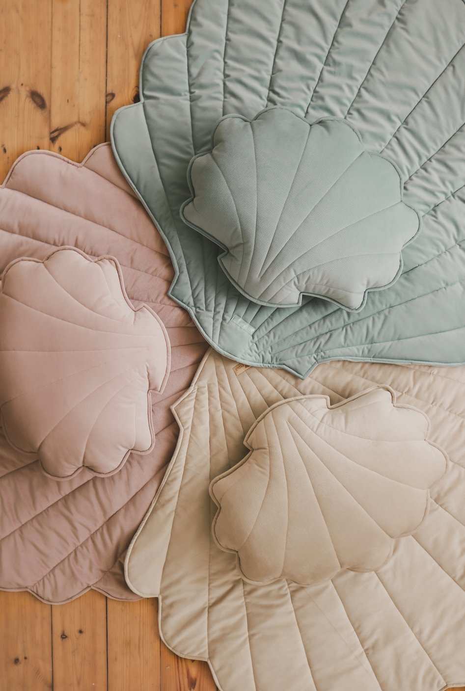 Moi Mili Decorative Pillow Large, Velvet Shell "Powder Mint"