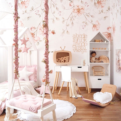 Paradise Garden Pastel Twigs, Wallpaper