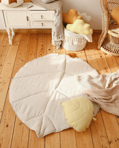 Moi Mili Playmat, Linen Leaf "Sand"