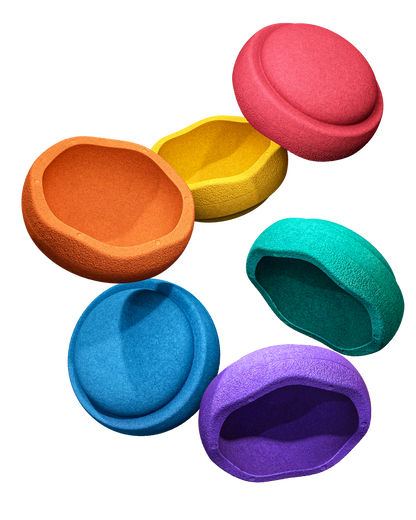 Stapelstein, 6 pcs Set, Rainbow