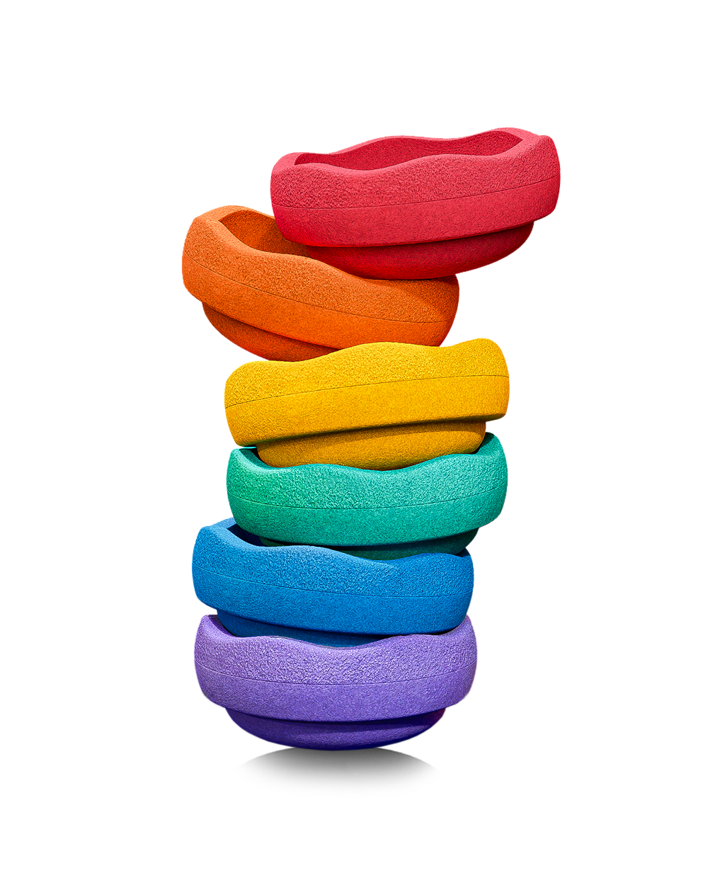 Stapelstein, 6 pcs Set, Rainbow