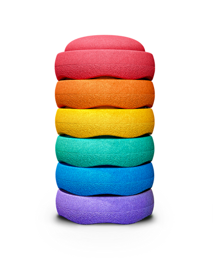 Stapelstein, 6 pcs Set, Rainbow