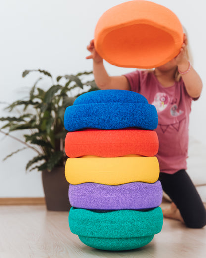 Stapelstein, 6 pcs Set, Rainbow