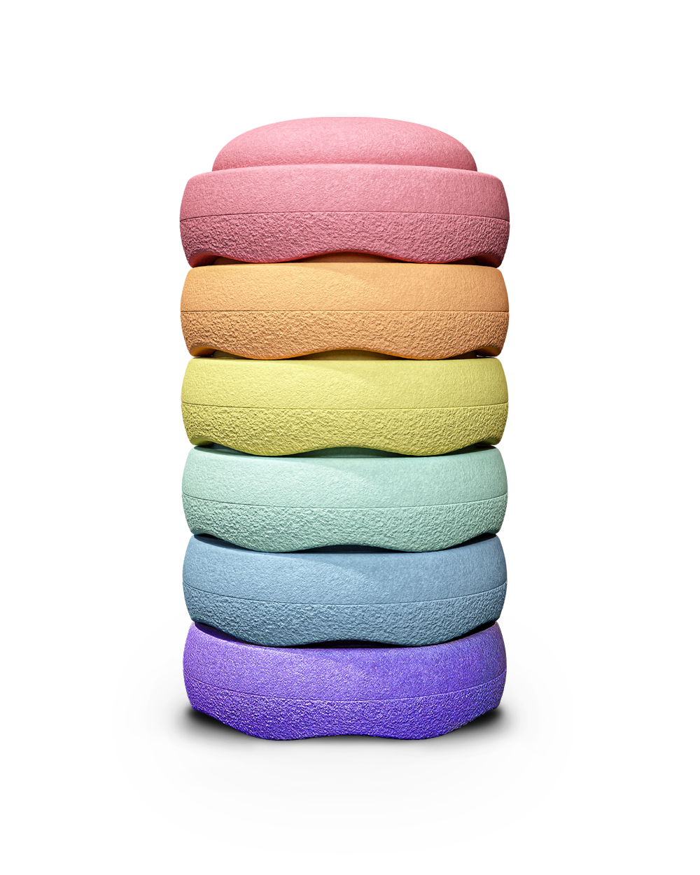 Stapelstein, 6 kpl Setti, Rainbow Pastel