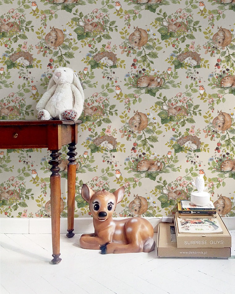 Little Sleepy Animals Light, Wallpaper